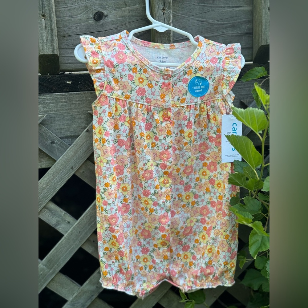 NWT Floral Carters Romper